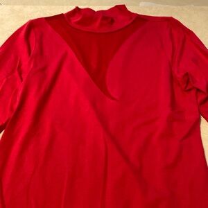 Venus long sleeve red top